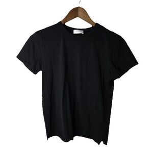 Made For Italic Black Cotton Short Sleeve T Shirt Minimalist Med
